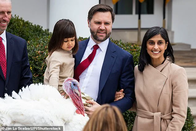Stark Contrast: Usha Vance's Wedding Ring at Thanksgiving Ceremony vs. Earlier Camp Lejeune Visit