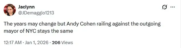 Andy Cohen's Unfiltered Commentary on Eric Adams During CNN's New Year's Eve Special Leaves Viewers Amused and Bewildered