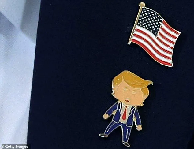 President Trump's 'Happy Trump' Pin Sparks Curiosity During Venezuela Oil Talks