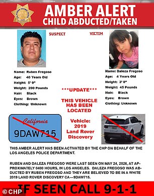 Police Issue Amber Alert for 4-Year-Old Girl Vanished After Mother's Murder in LA