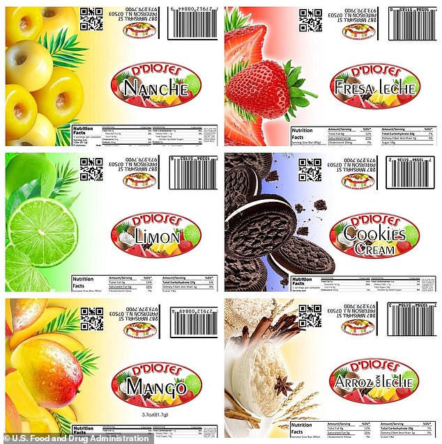 FDA Urges Recall of De Dios Ice Pops Over Hidden Allergens and Dyes